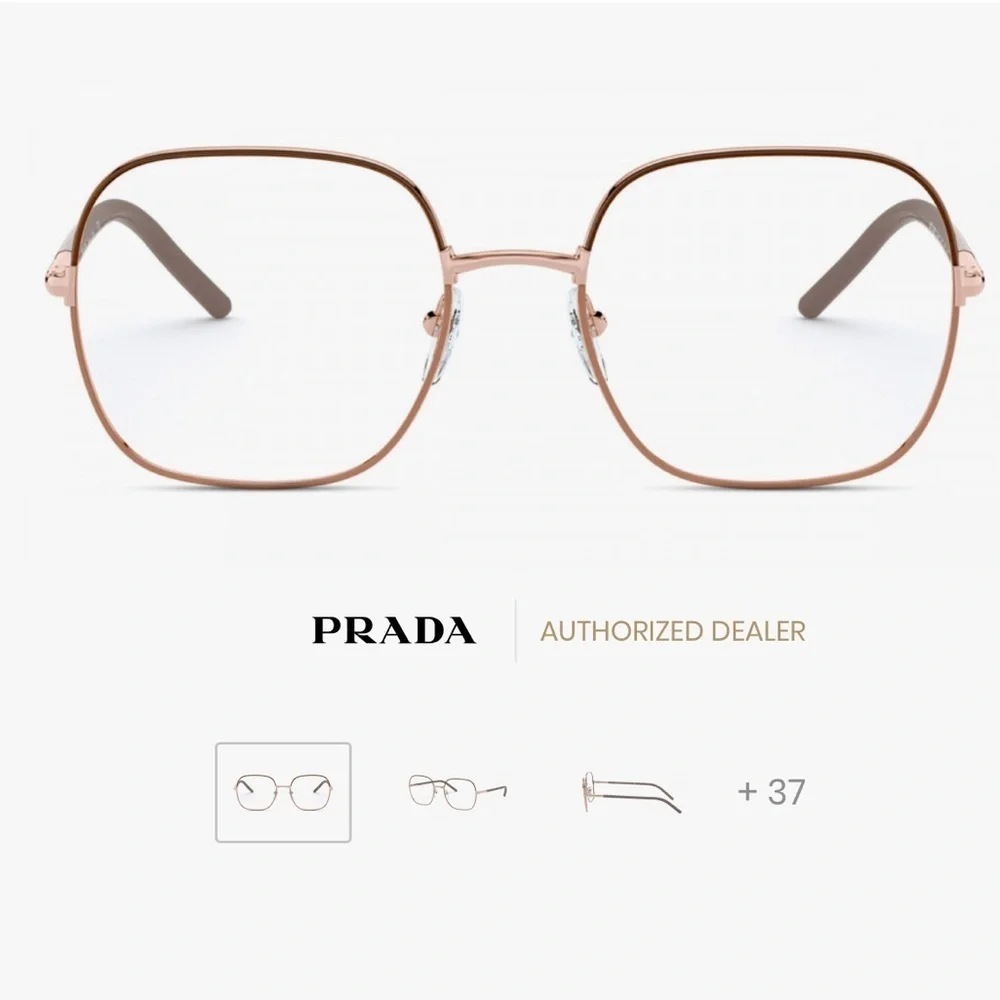 NEW Prada PR 56WV 02H1O1 54 Brown/Beige Eyeglasses PRESCRIPTION